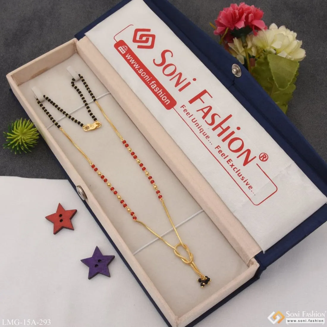 1 Gram Gold Plated Beautiful Design Pretty Design Mangalsutra For Women - Style A293