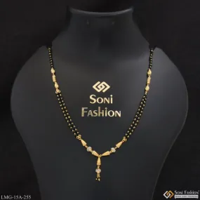 1 Gram Gold Plated Brilliant Design Casual Design Mangalsutra for Women - Style A255