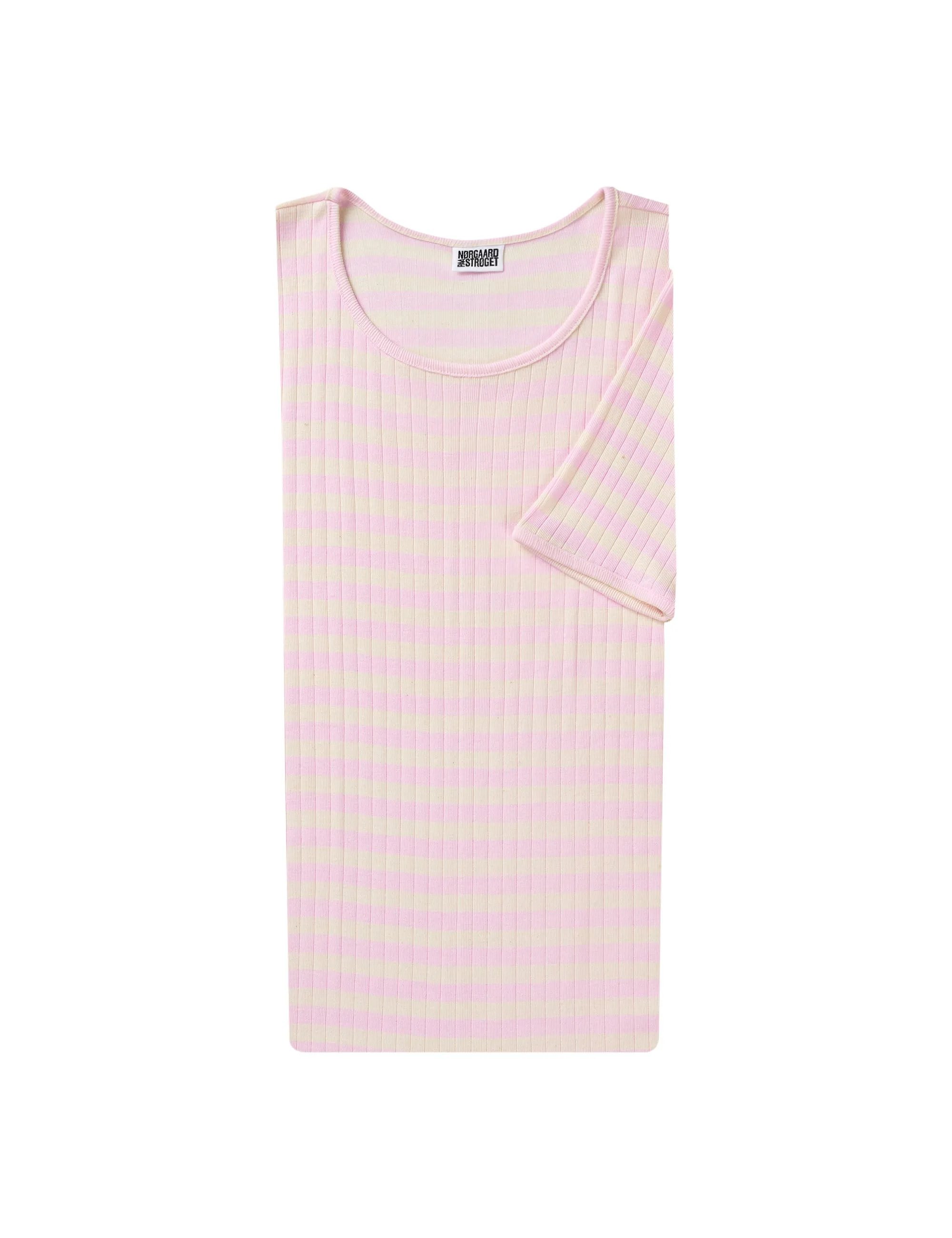 101 Short Sleeve Broadway, Rose/Ecru