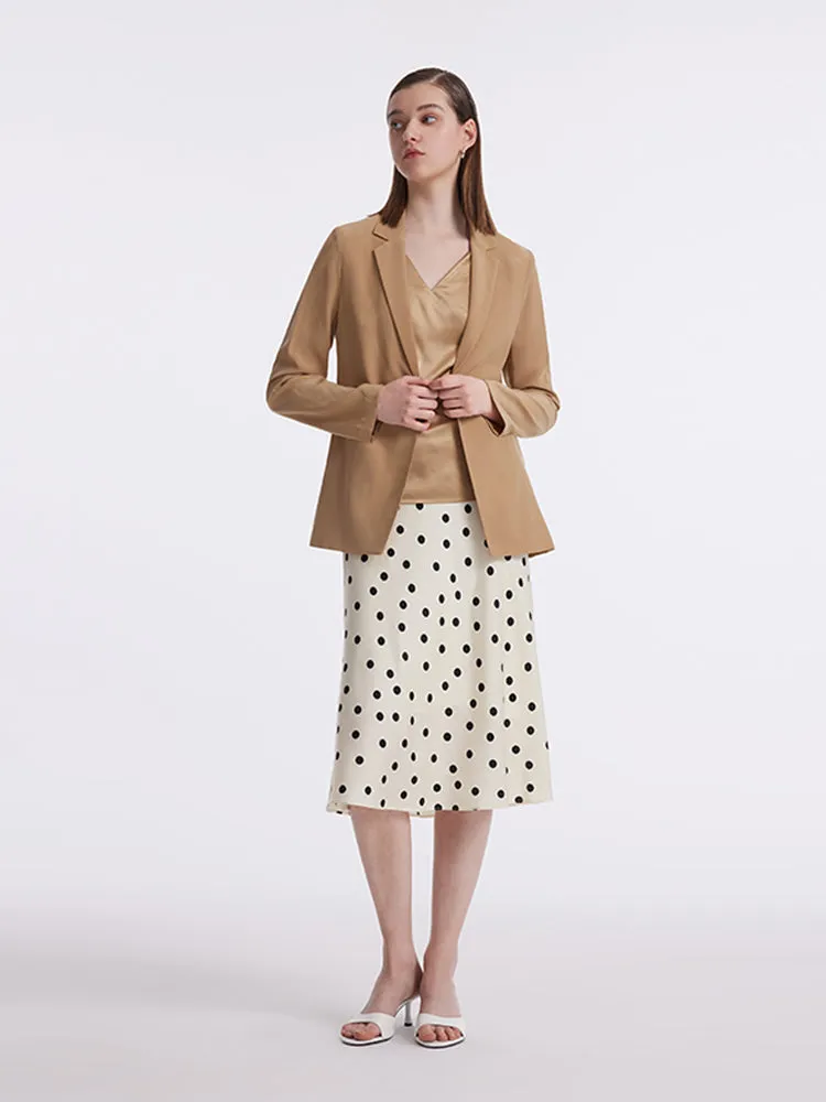 22 Momme Mulberry Silk Detachable Double-Layer Women Blazer