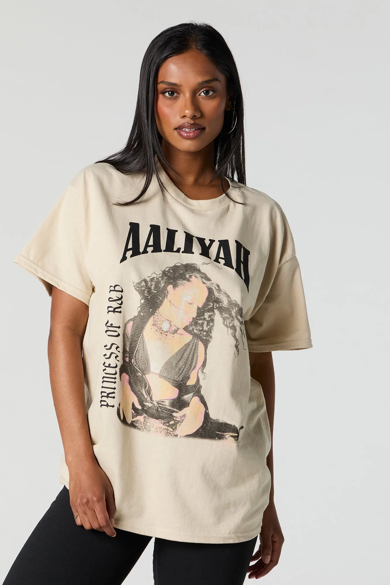 Aaliyah Graphic Boyfriend T-Shirt