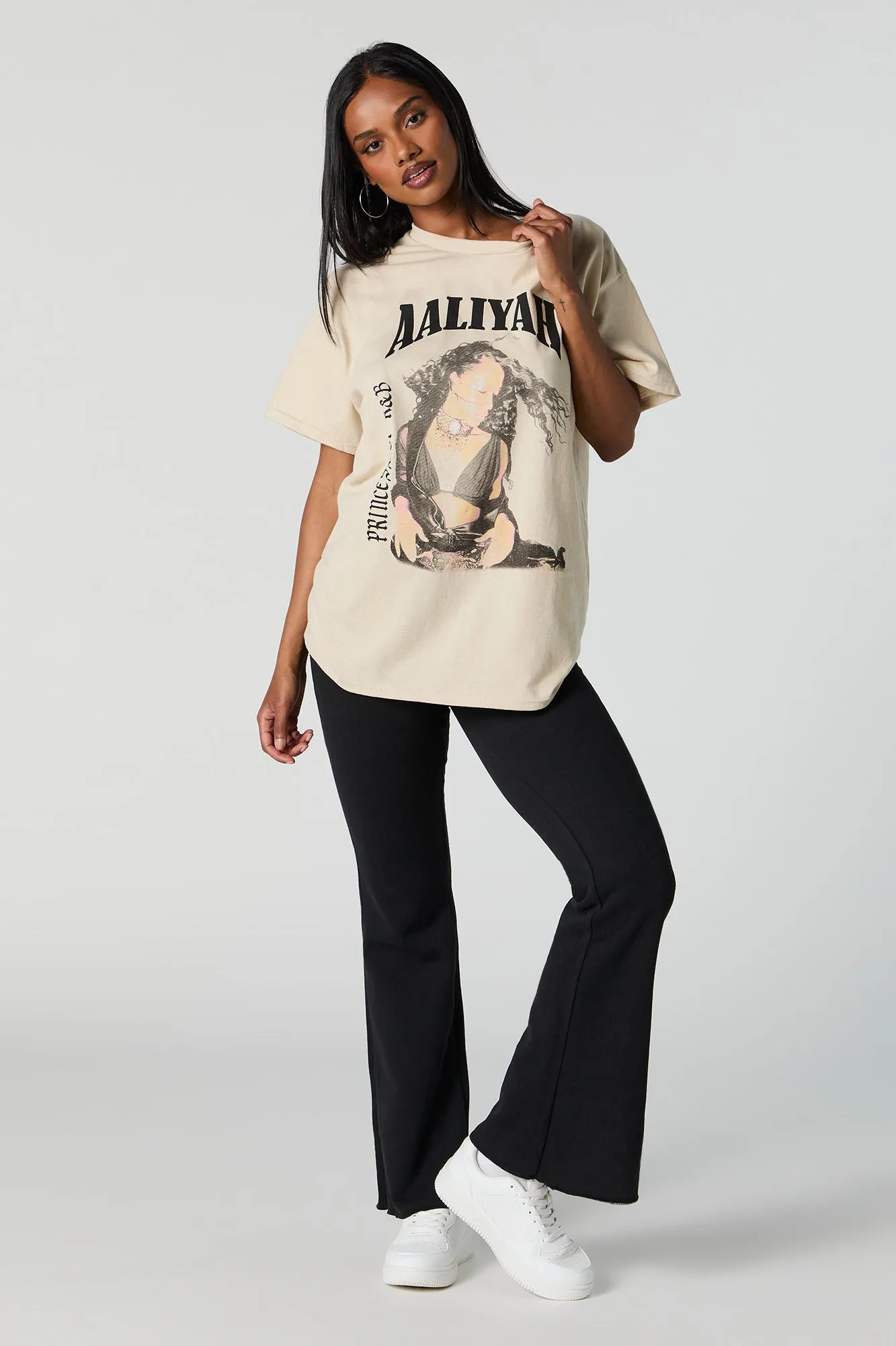 Aaliyah Graphic Boyfriend T-Shirt