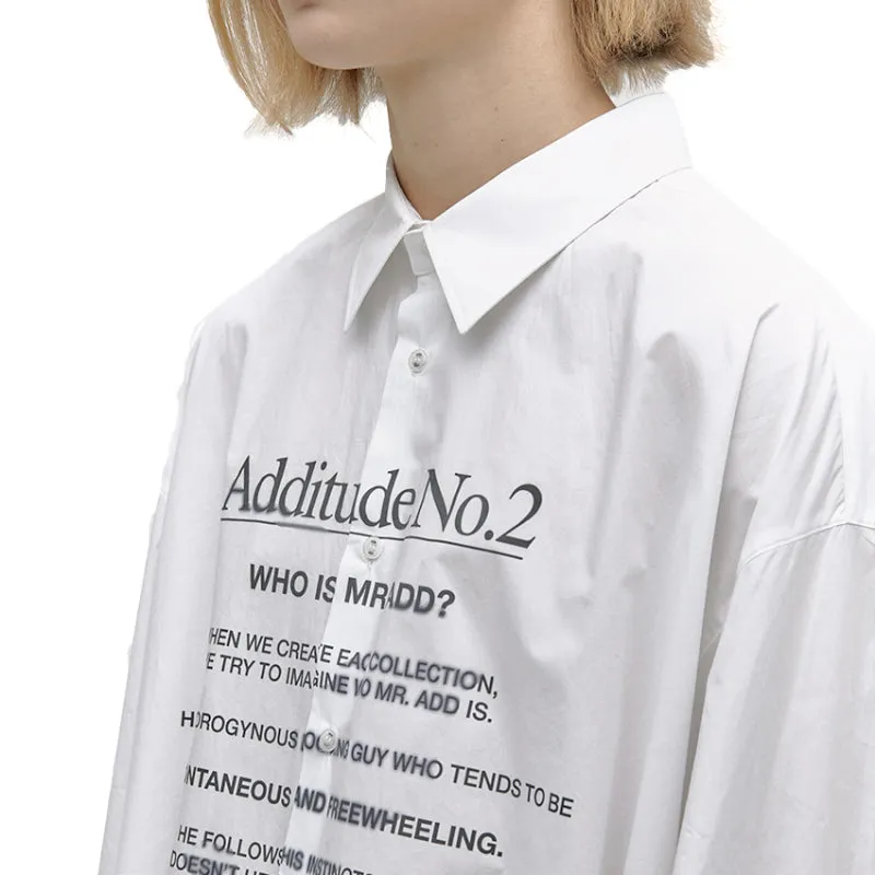 ADD Additude No.2 Shirt White