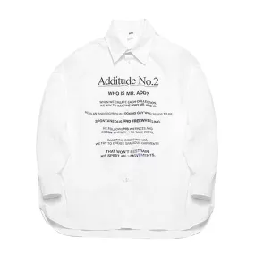 ADD Additude No.2 Shirt White