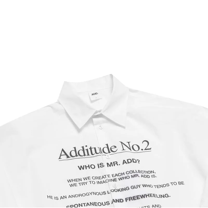 ADD Additude No.2 Shirt White