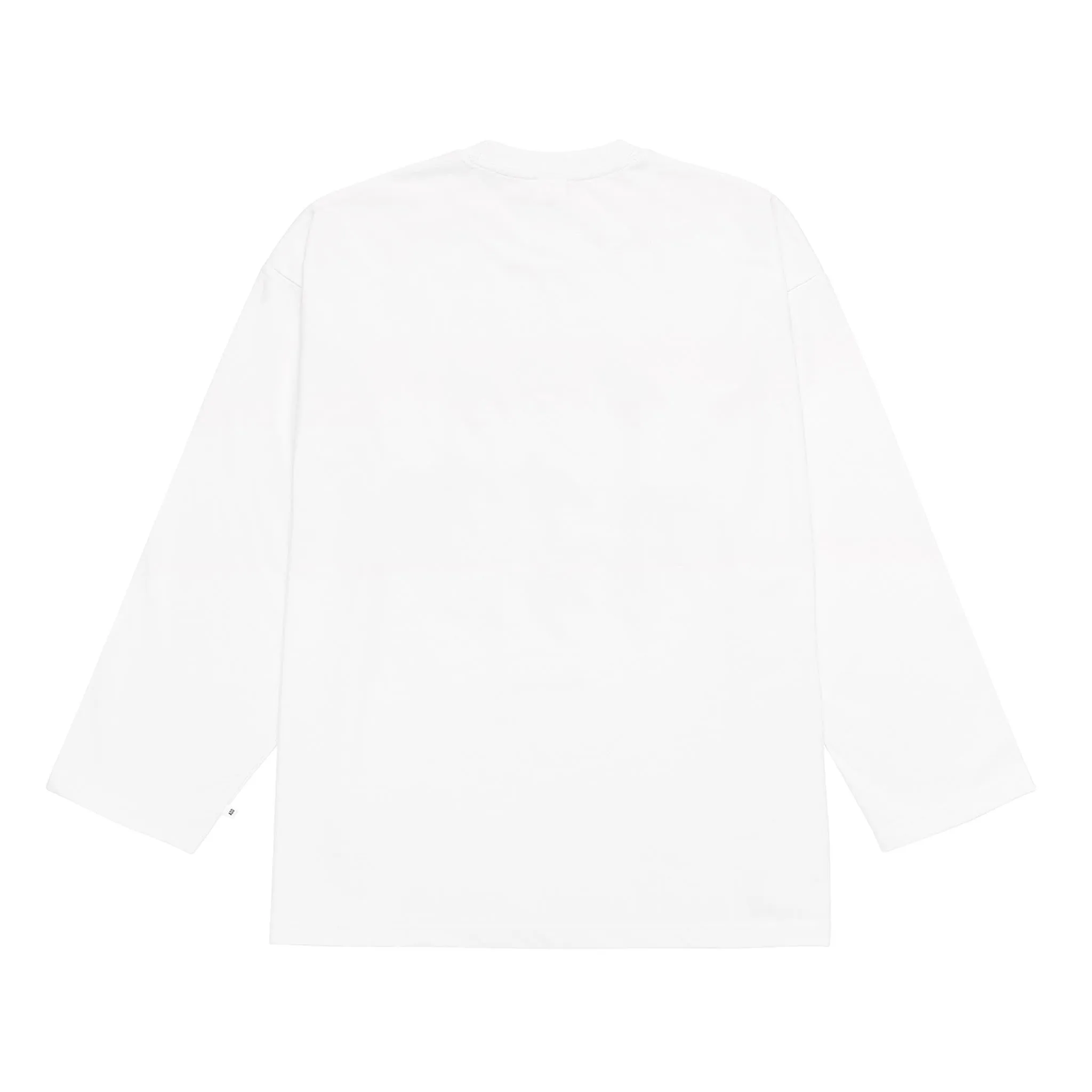 ADD Houndstooth Stamp L/S Tee White