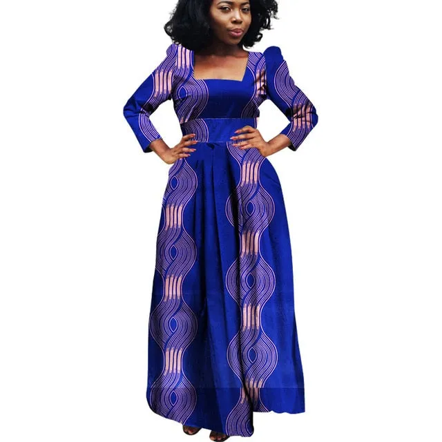 African Bazin Riche Dashiki Fabric Dresses Africa Wax Print Fashion Style Plus Size Clothing for Women