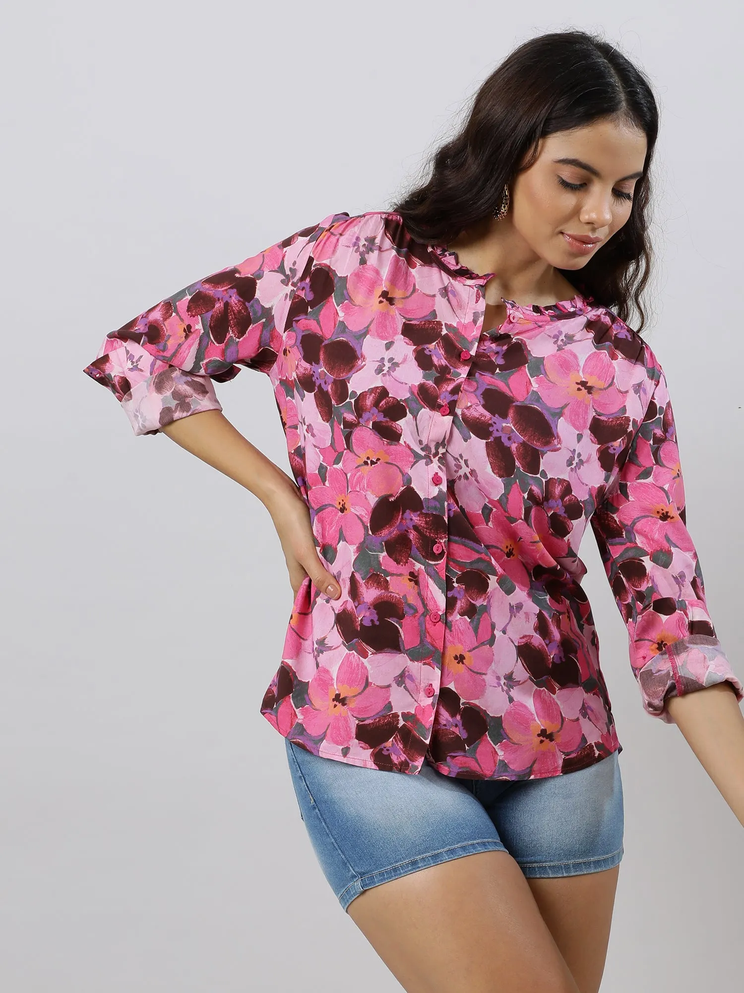 Blossom Elegance Printed Top