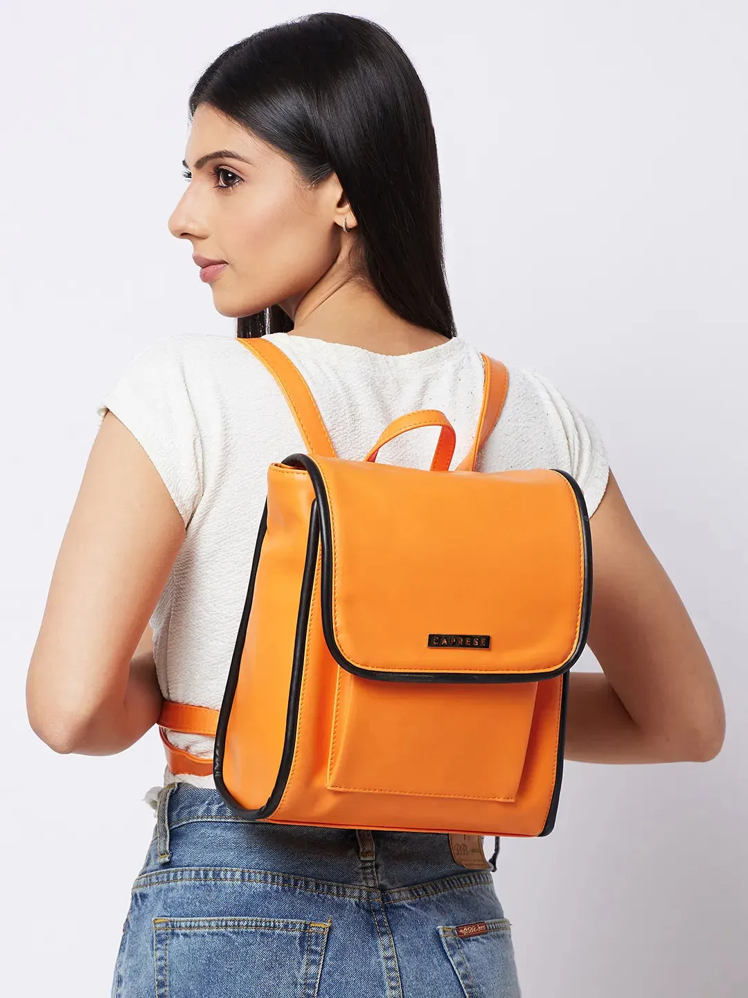 Caprese Gracie Backpack Medium Orange