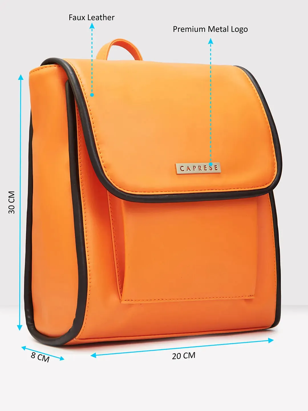 Caprese Gracie Backpack Medium Orange