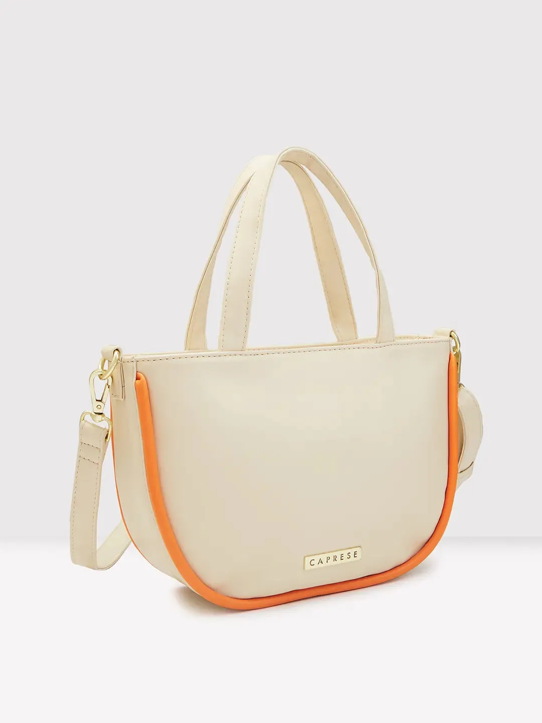 Caprese Gracie Satchel Medium Handbag Cream