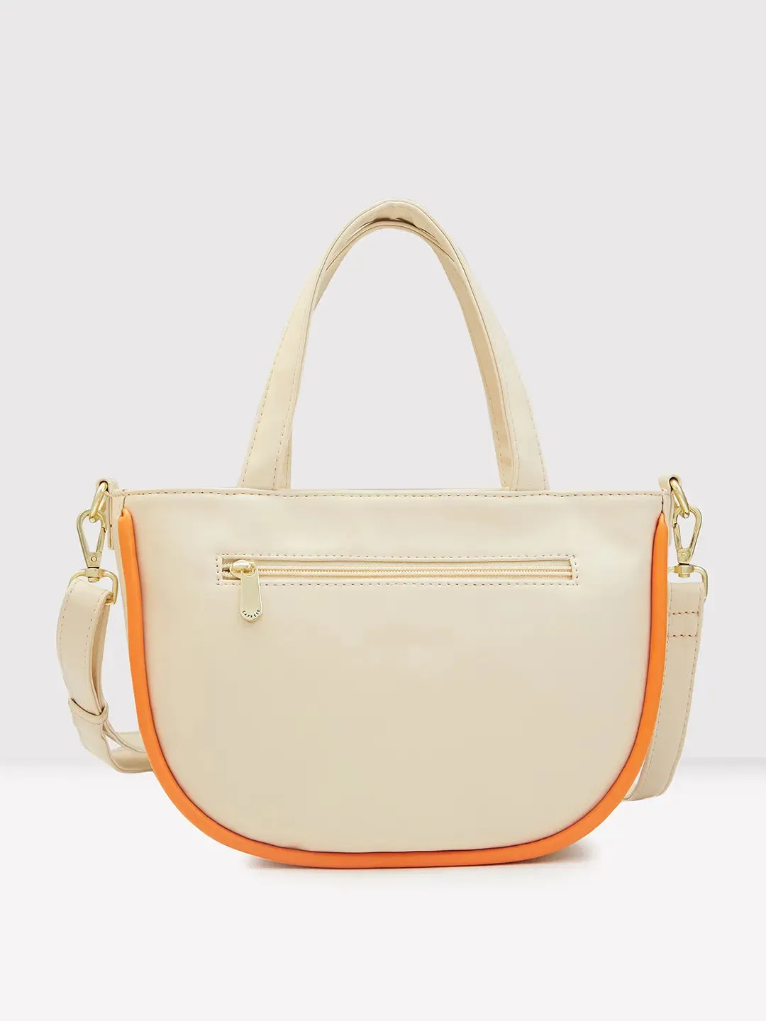 Caprese Gracie Satchel Medium Handbag Cream