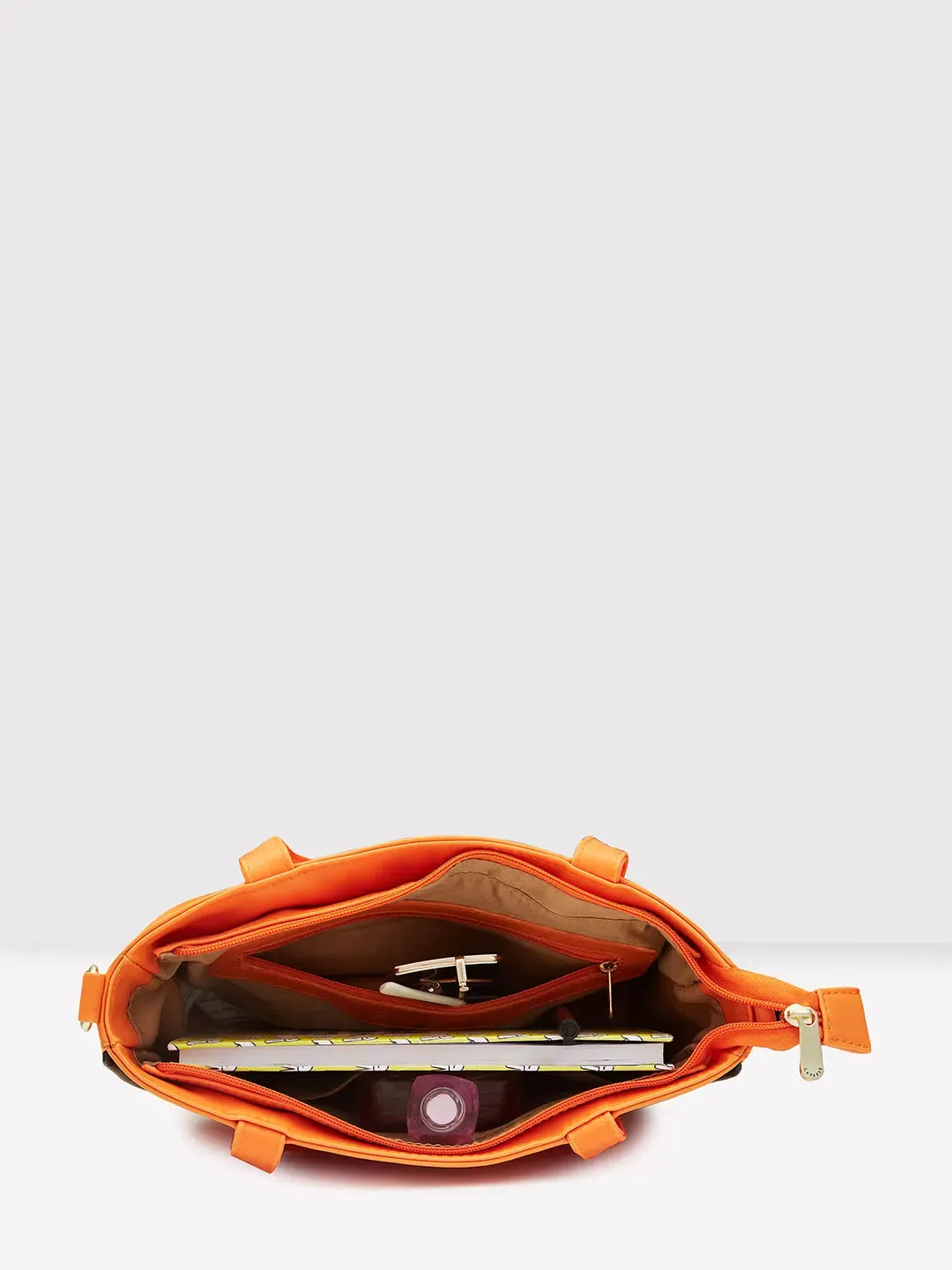 Caprese Gracie Satchel Medium Handbag Orange