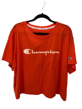 Champion Women Size 3X Red CD Athleisure Short Sleeve