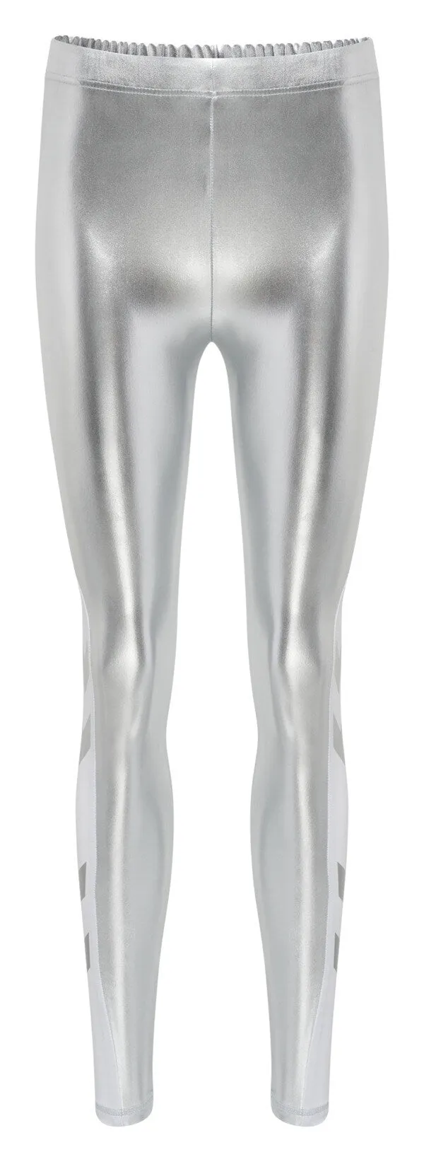 Charlotte Women Polyester Silver Tight