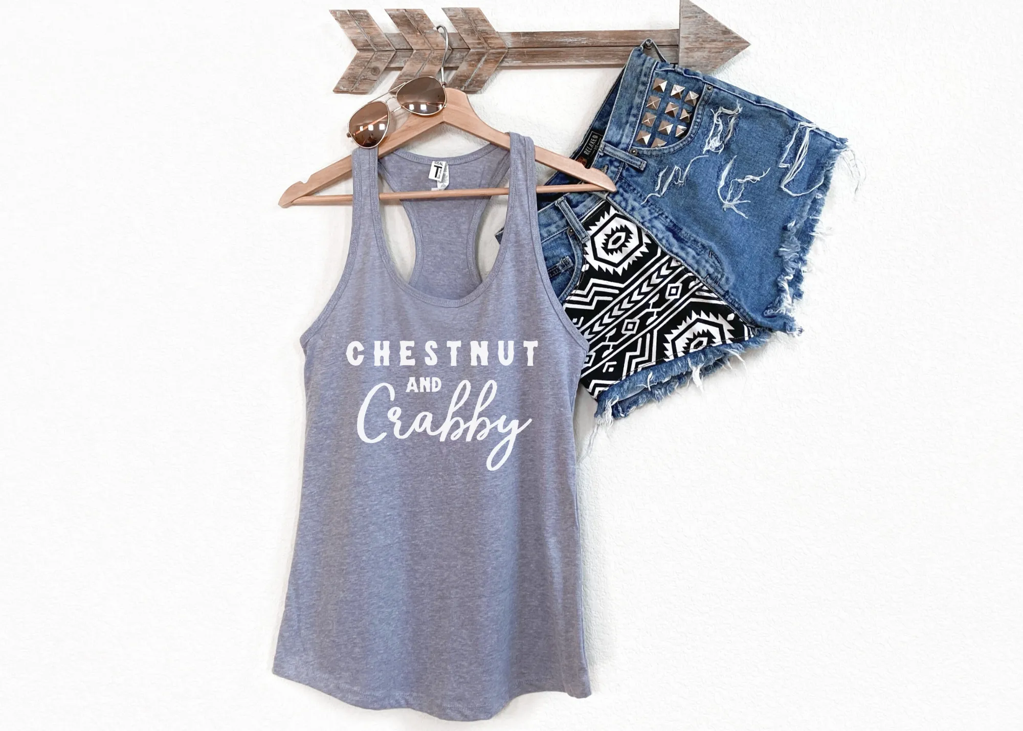 Chestnut & Crabby Racerback Tank