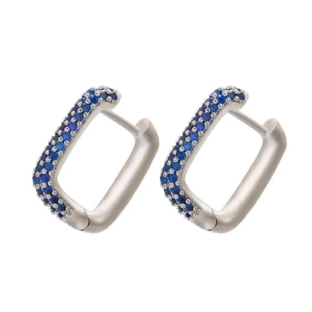 Classic Pave Hoop Earrings - 19 Colors