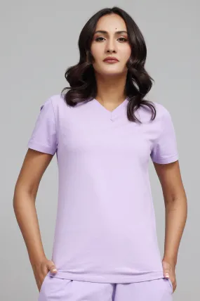 CLASSIC V-NECK TEE-LILAC