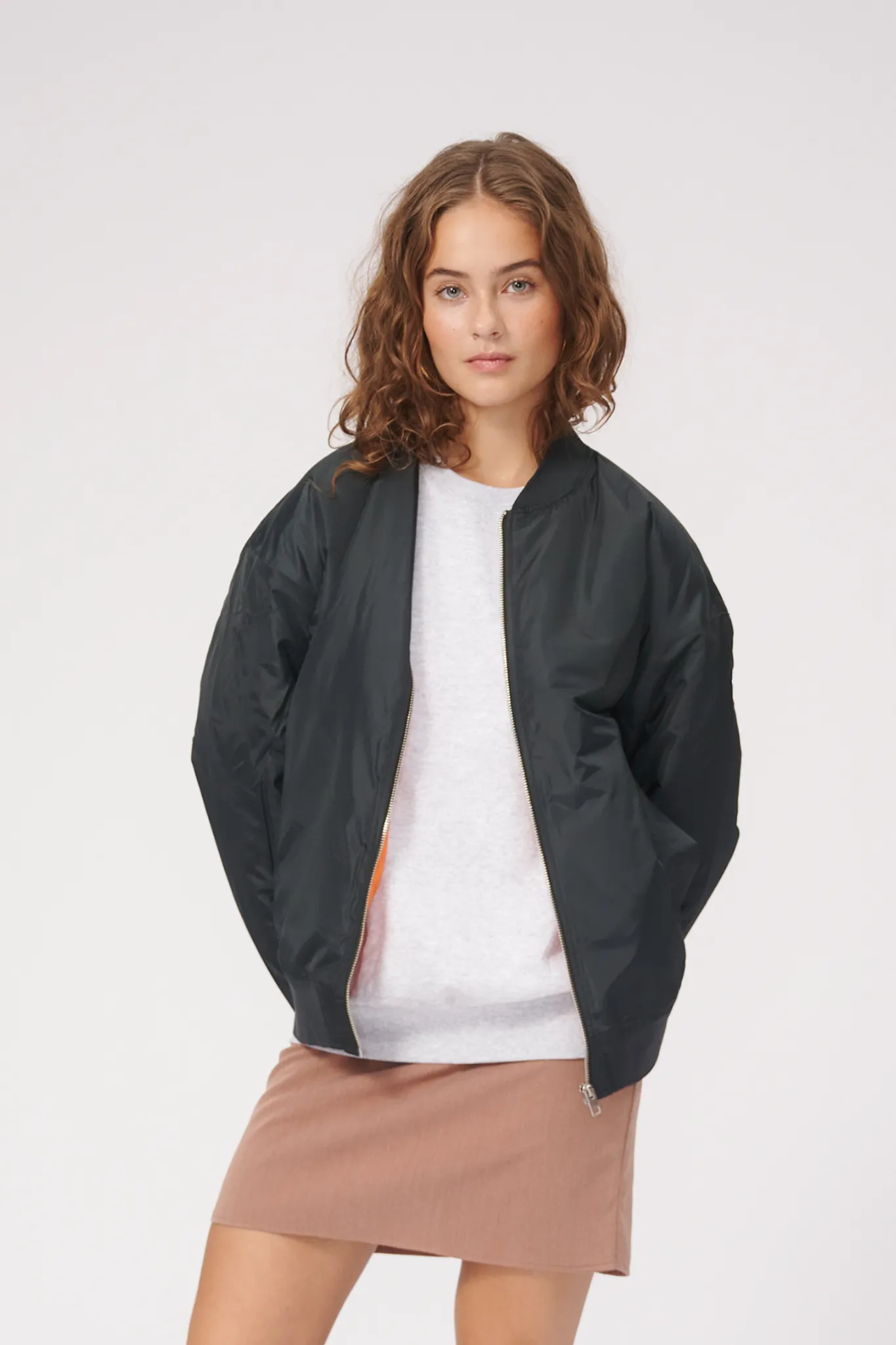 Clay Bomber Women Jacket - Sort