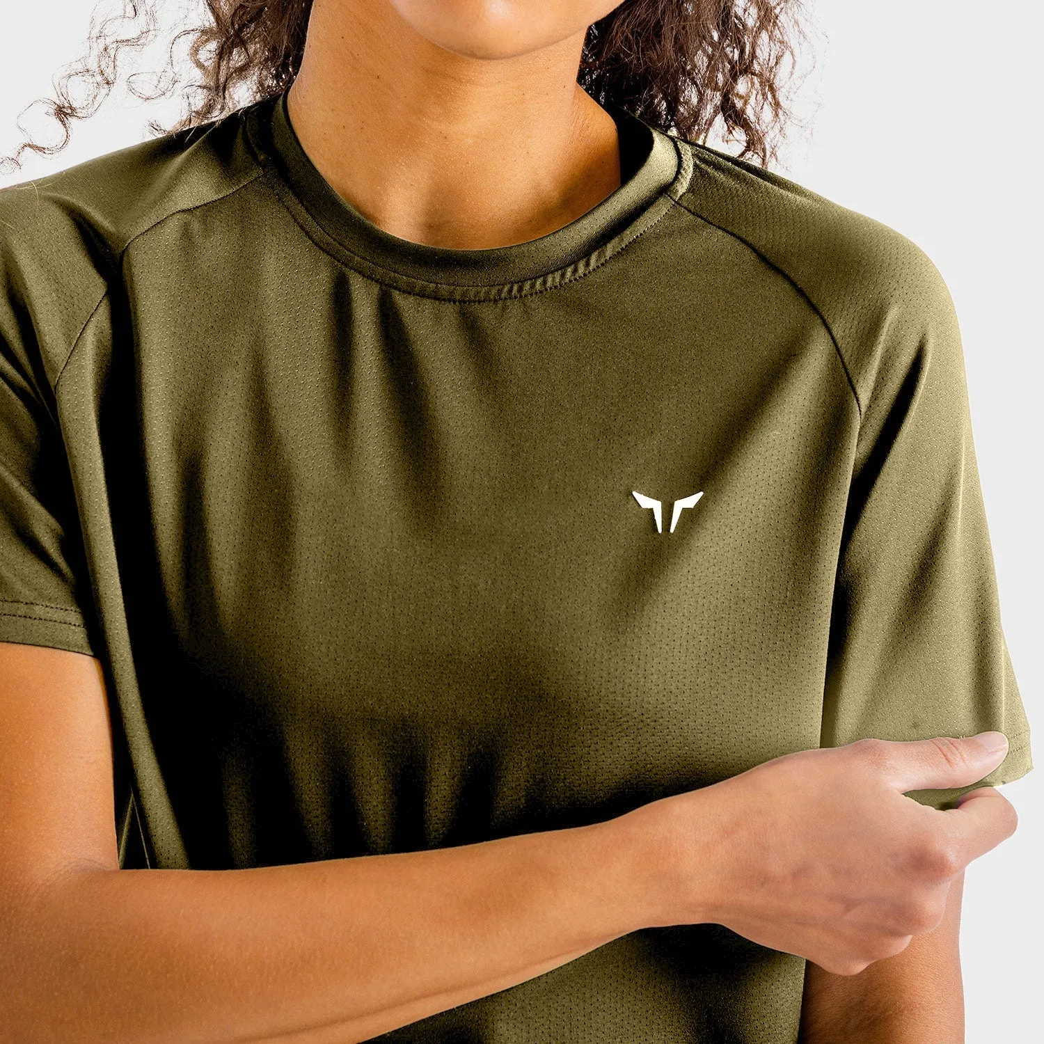 Core Mesh Tee - Khaki