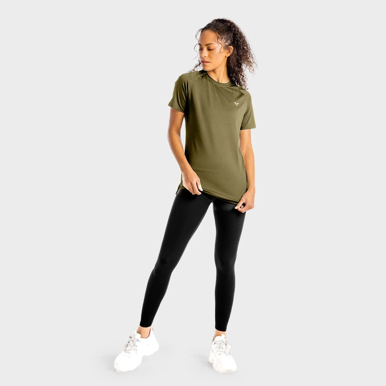 Core Mesh Tee - Khaki