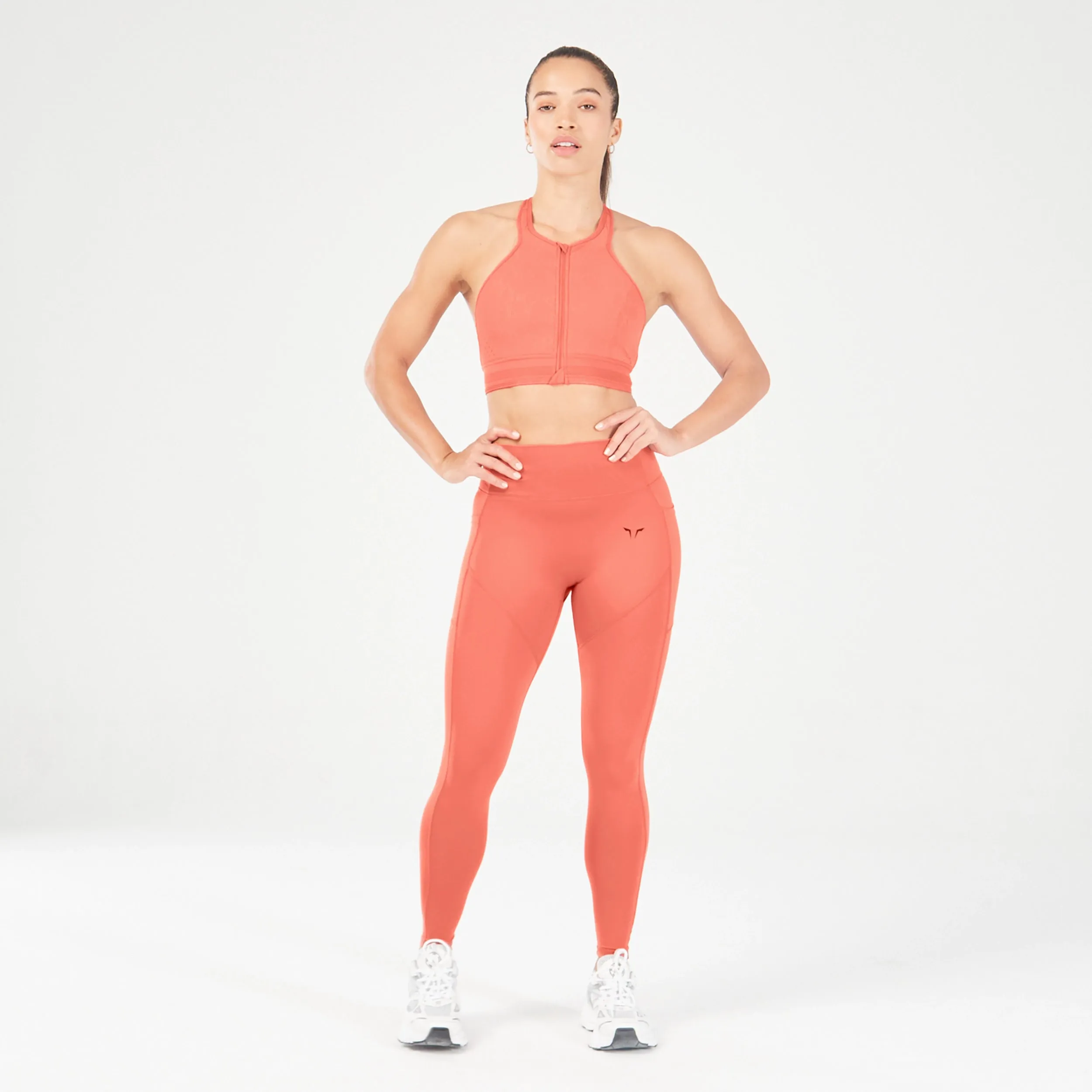 Core Panel Leggings - Mineral Red