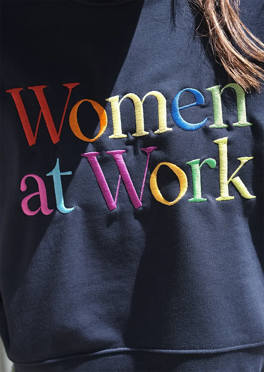 Cropped Women at Work Sweatshirt