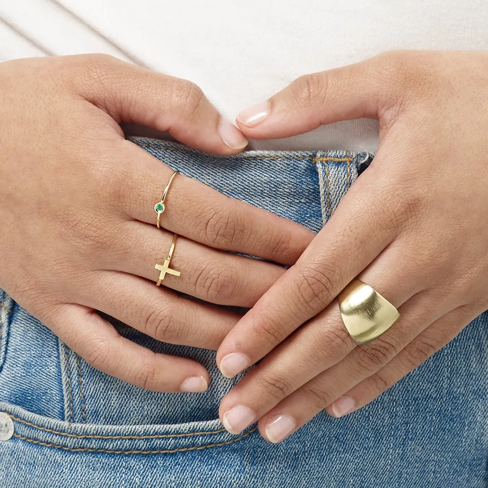 Cross Stacking Ring