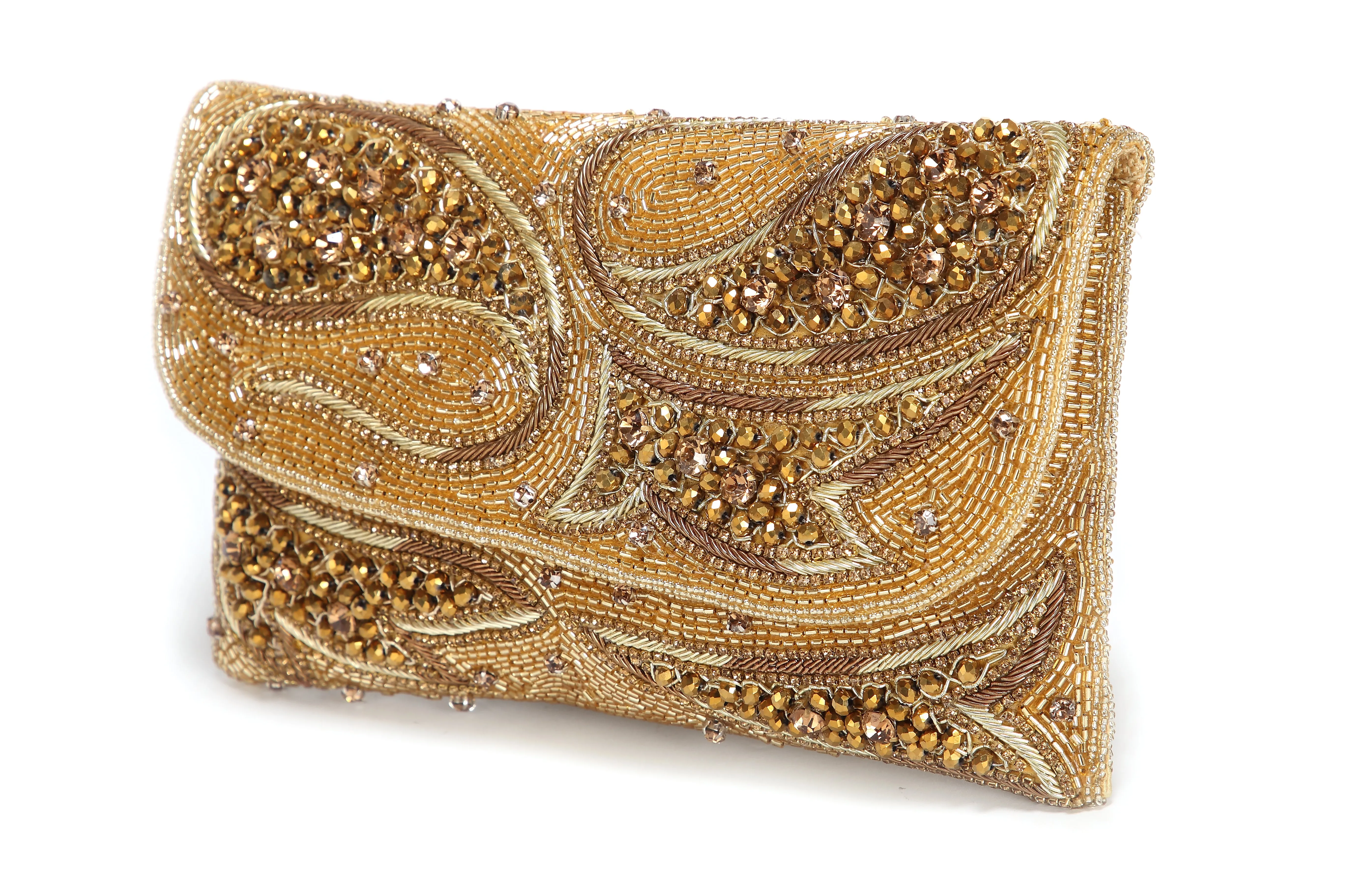 Crystal Beaded Wedding Clutch For Women