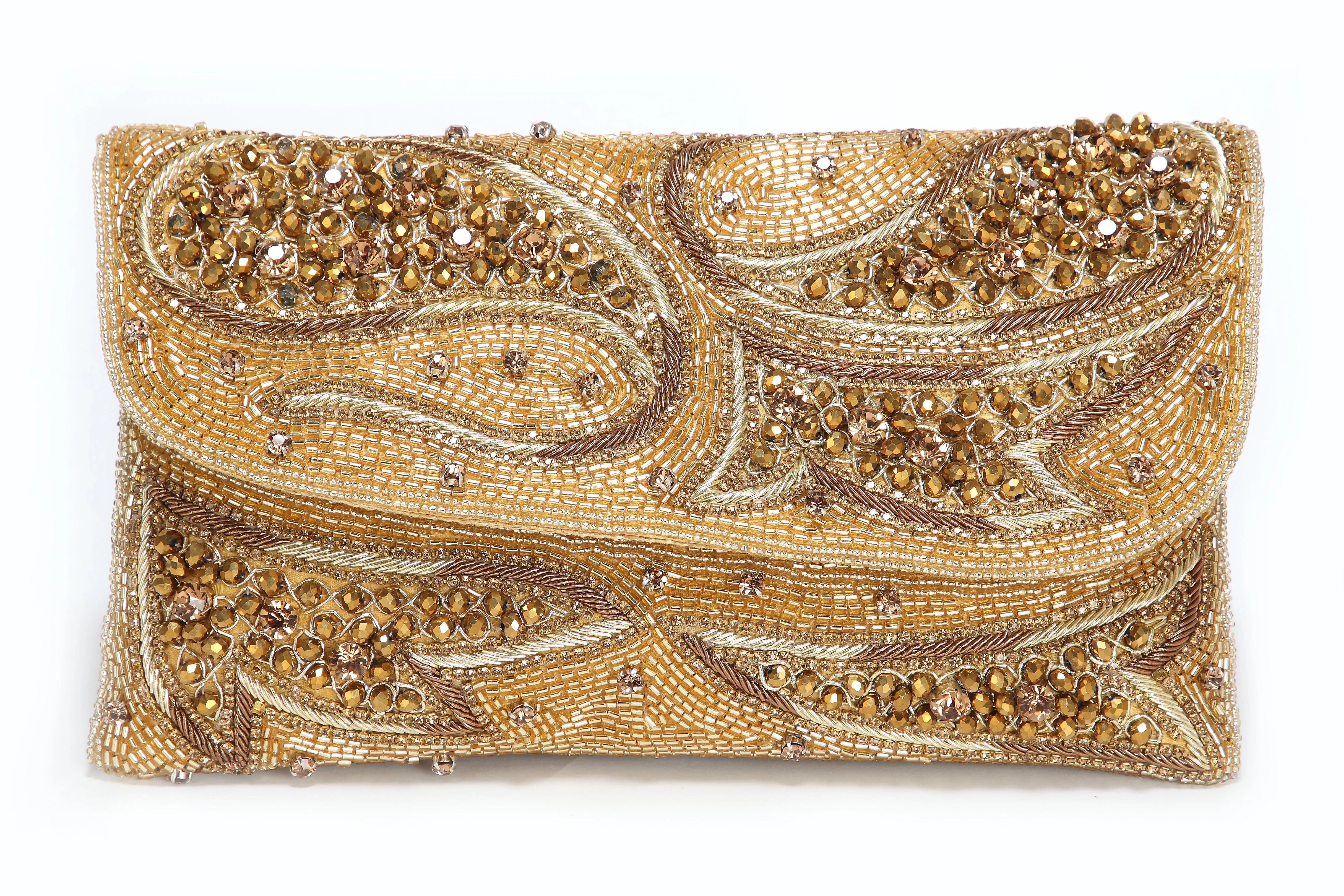 Crystal Beaded Wedding Clutch For Women