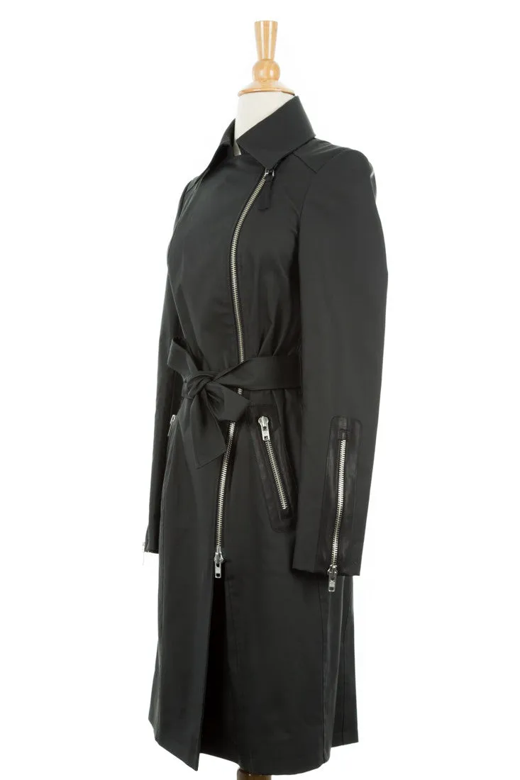 Eugenia Asymmetrical Trench Coat