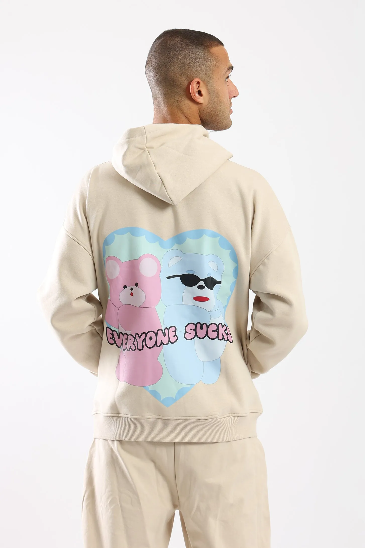 EVERYONE SUCKS HOODIE - BEIGE