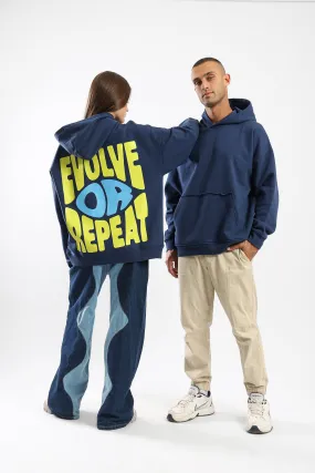 EVOLVE OR REPEAT HOODIE - NAVY