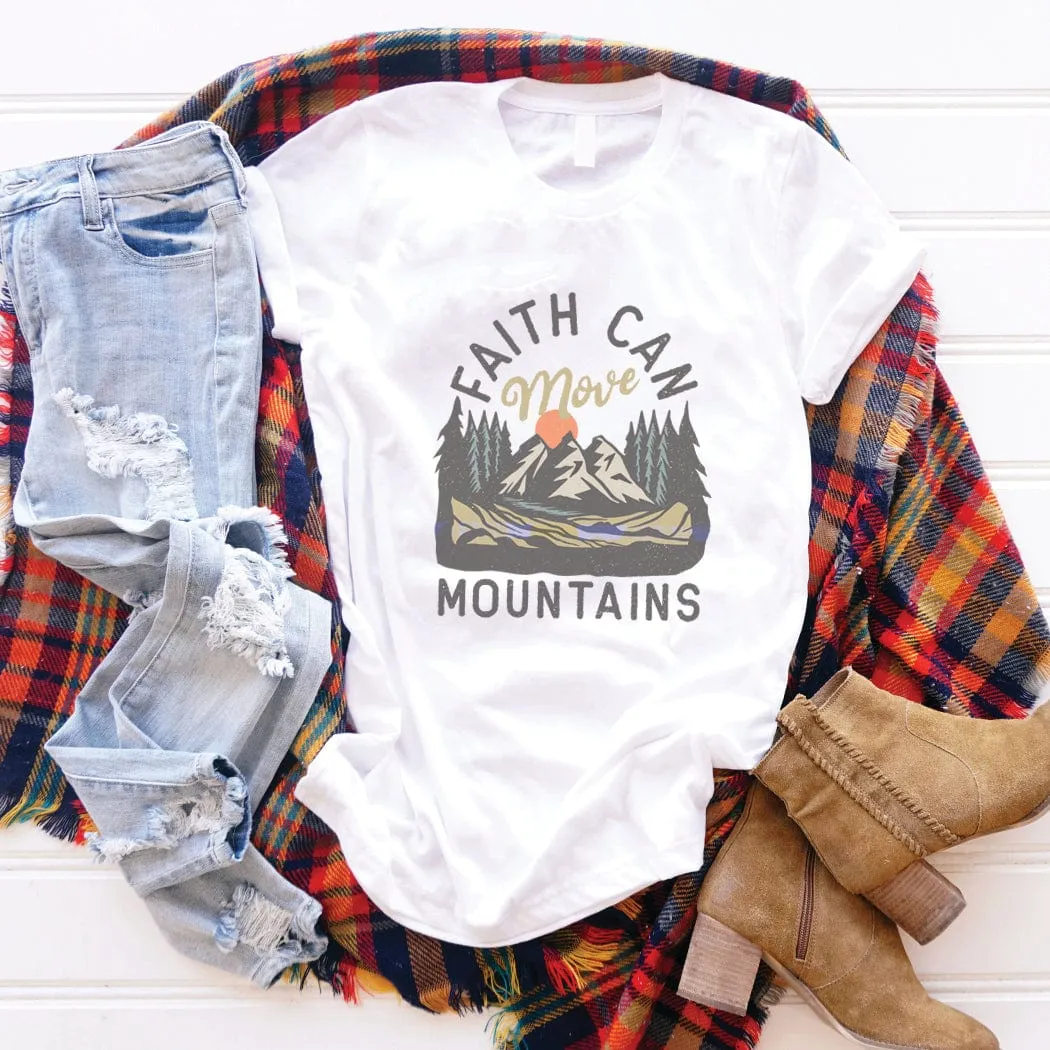 Faith Can Move Mountains Graphic T-Shirt - IN145