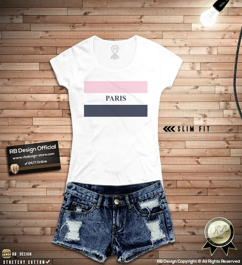 Fashion Trendy Women's T-shirt "Paris" WD379