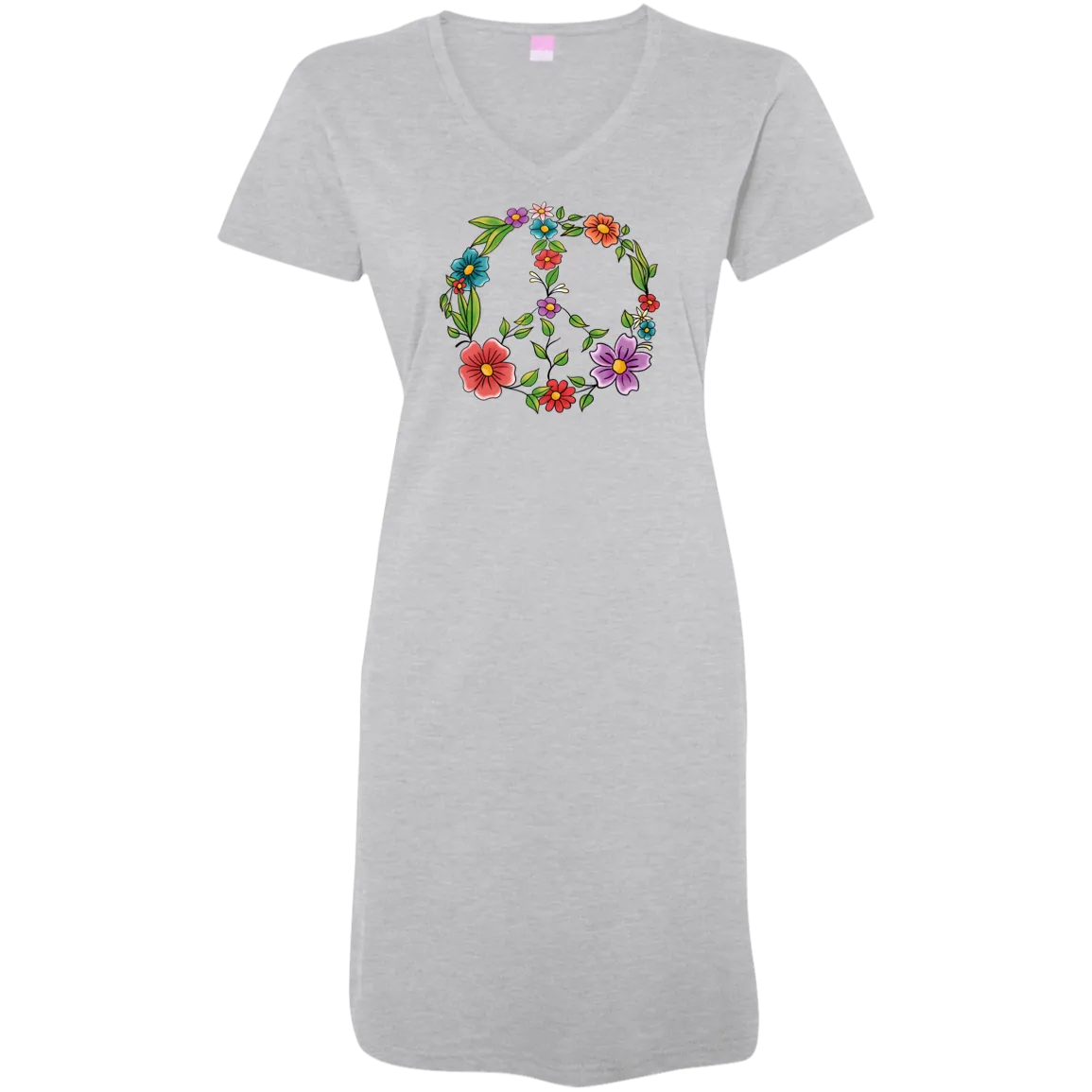 Floral Peace Sign Ladies' Cover-Up