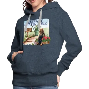 Gardening Cat, Cultivating Cuteness - Women’s Premium Hoodie