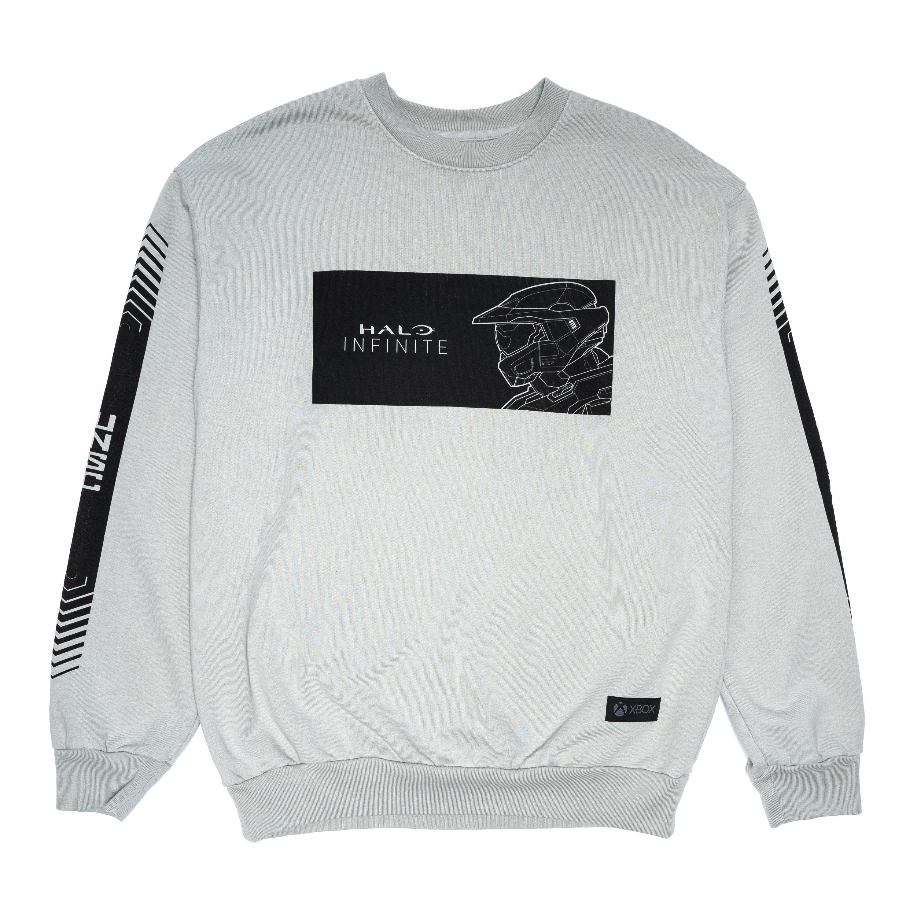 Halo Infinite Deconstructed Light Gray Crewneck Sweatshirt