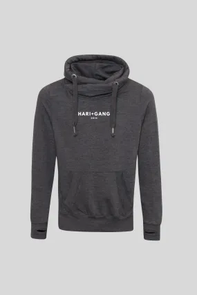 HATG Charcoal Logo Cowl Neck Hoodie