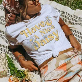 Have A Nice Daisy Graphic T-Shirt - SP112