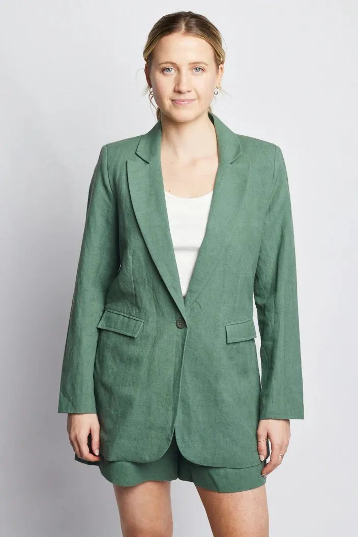 Heather Linen Blazer