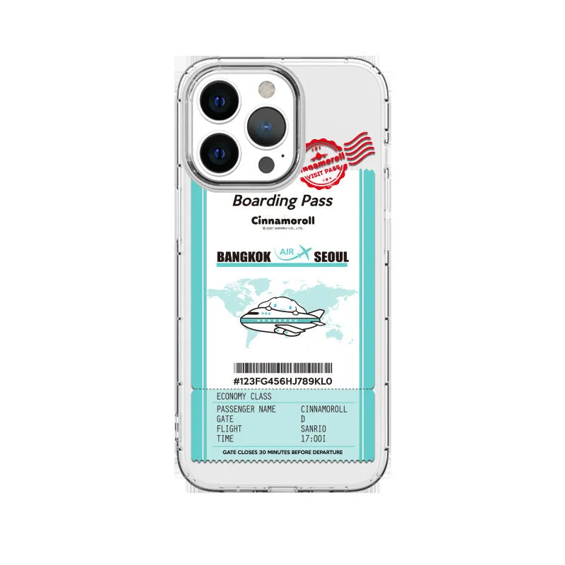 Hello Kitty & Friends boarding pass iPhone jelly cover - SANRIO Korea