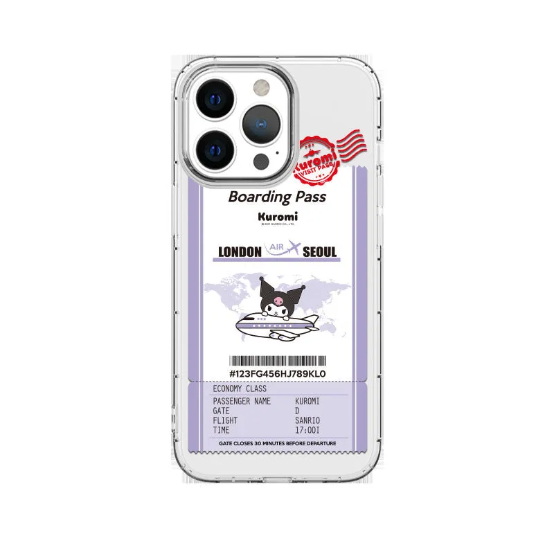 Hello Kitty & Friends boarding pass iPhone jelly cover - SANRIO Korea