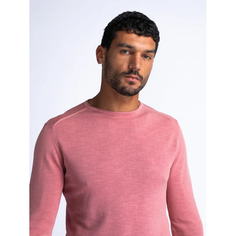 JERSEY HOMBRE  PETROL MEN KNITWEAR ROUND NECK BASIC