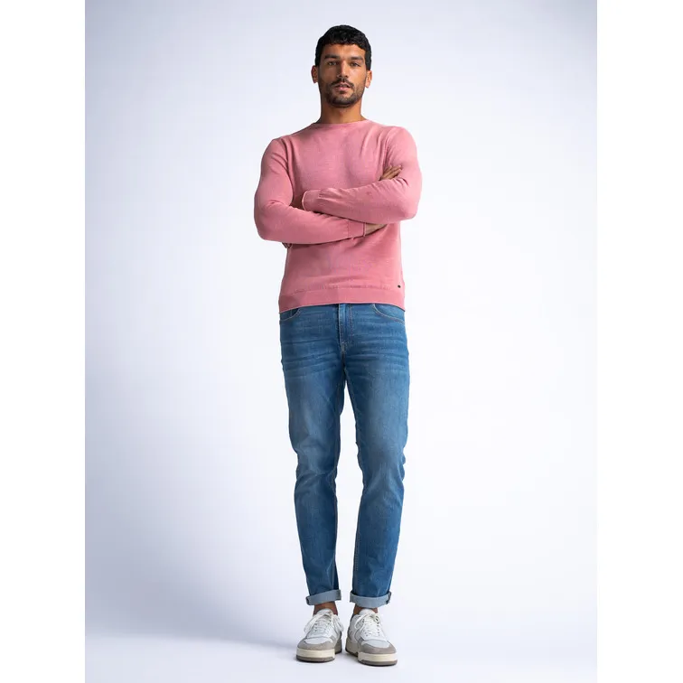 JERSEY HOMBRE  PETROL MEN KNITWEAR ROUND NECK BASIC