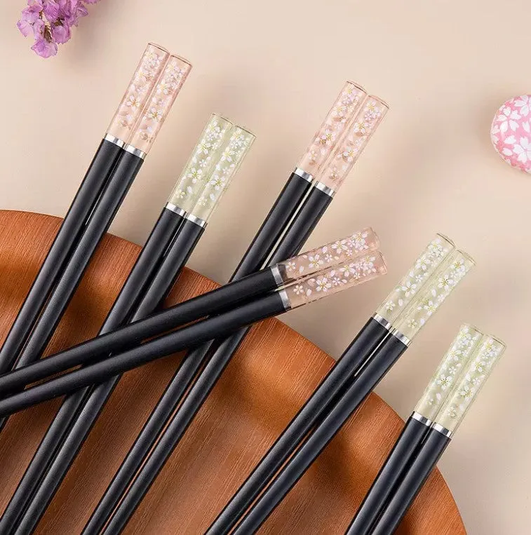 Korean Cherry Blossom Translucent Chopsticks