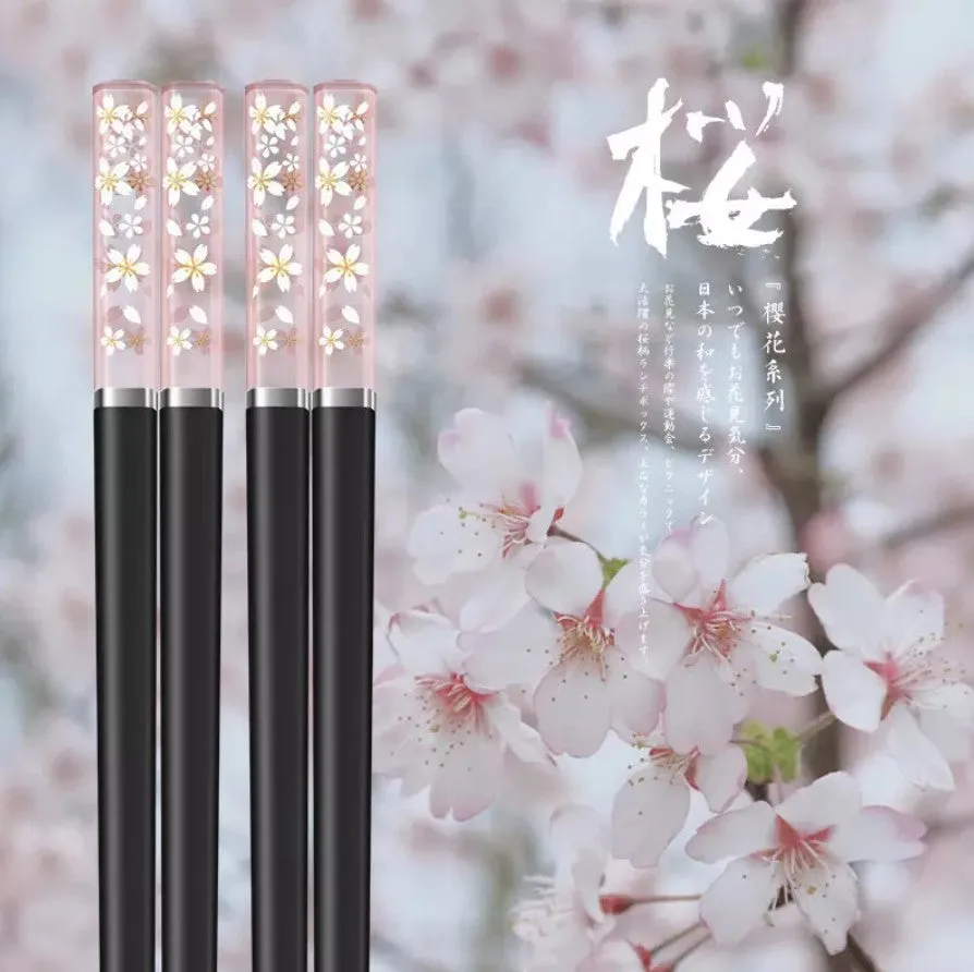 Korean Cherry Blossom Translucent Chopsticks