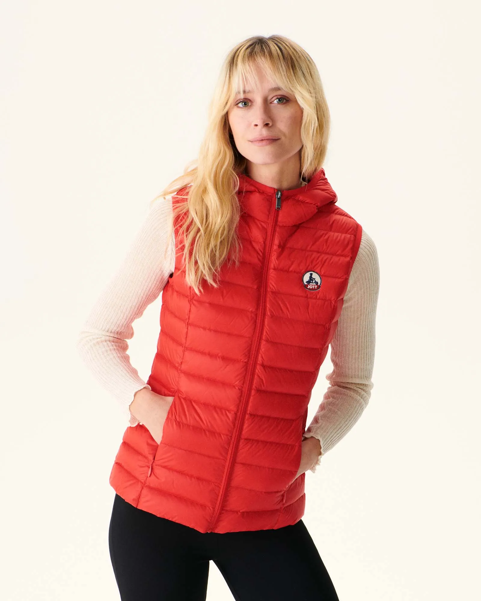 Light sleeveless down jacket Fire red Mali