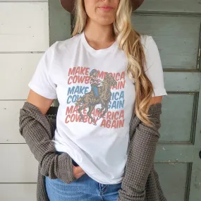 Make America Cowboy Western Graphic T-Shirt - WE201