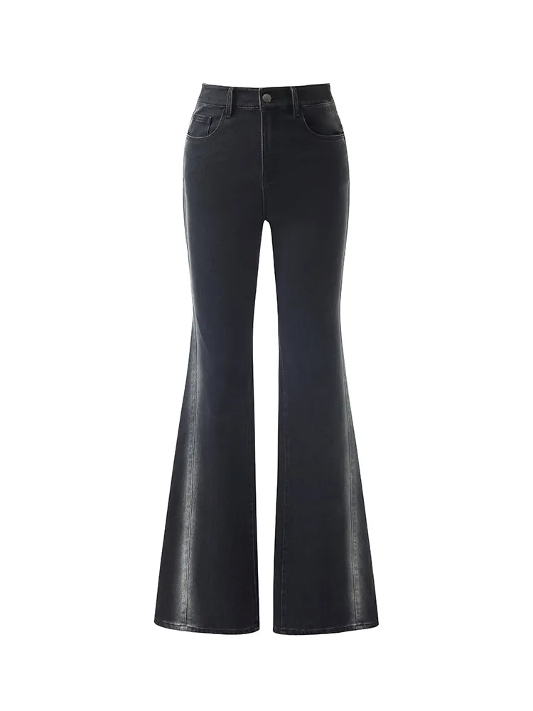 Mid-Rise Flared Women Jeans